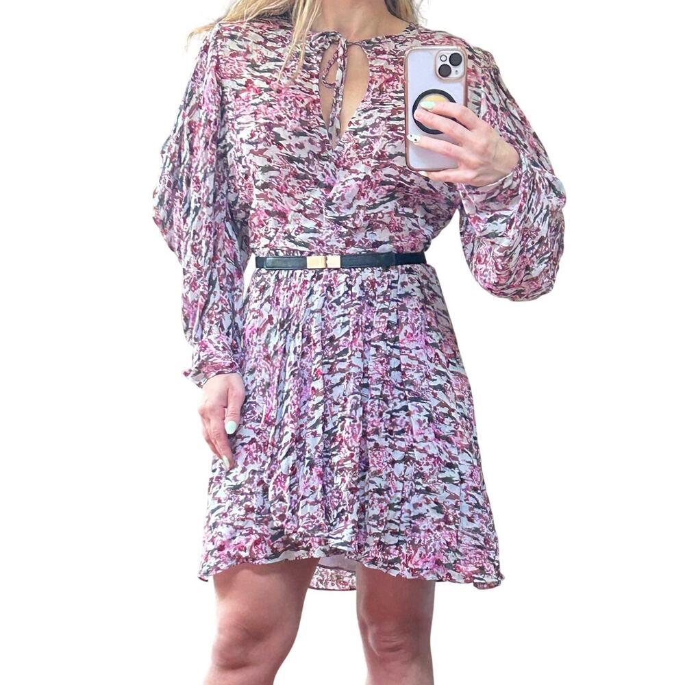 IRO Paris Okoo Mini Dress NWT Size 34 Pink Floral (Fits like S)